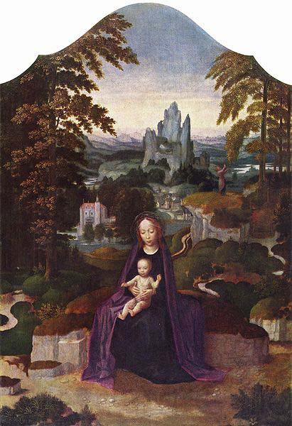Adriaen Isenbrandt One of many versions of the Rest during the Flight to Egypt attributed to Isenbrandt. Spain oil painting art